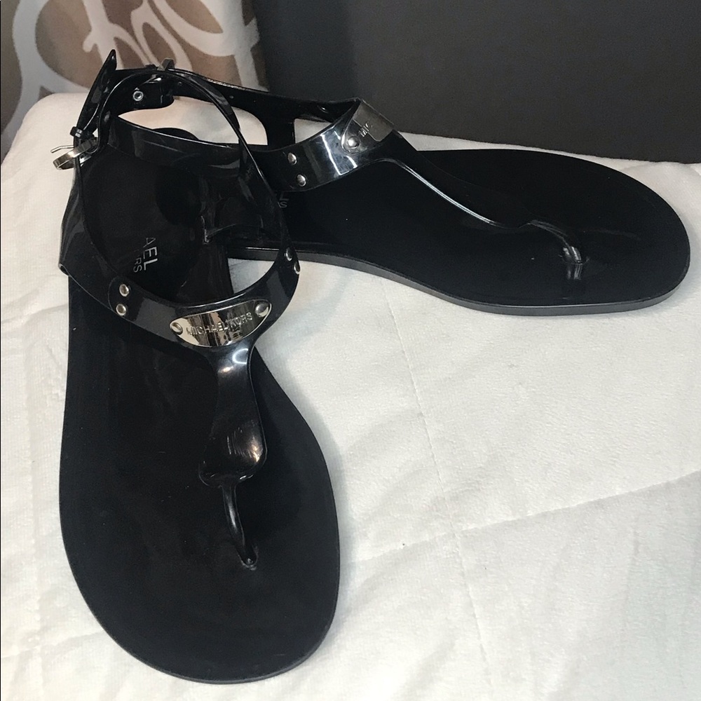 Michael Kors Black Jelly Sandals